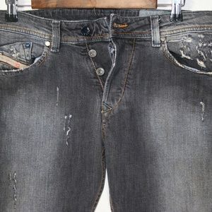Diesel Blue Eyecons Distressed Jeans